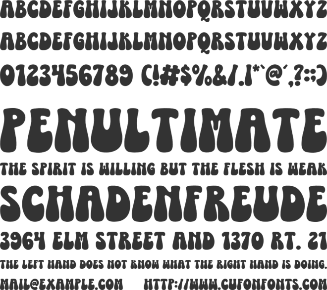 Studento font preview