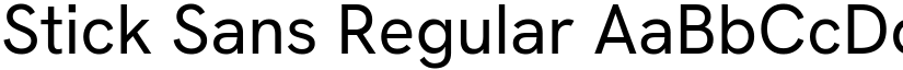 Stick Sans Regular (Variable) font
