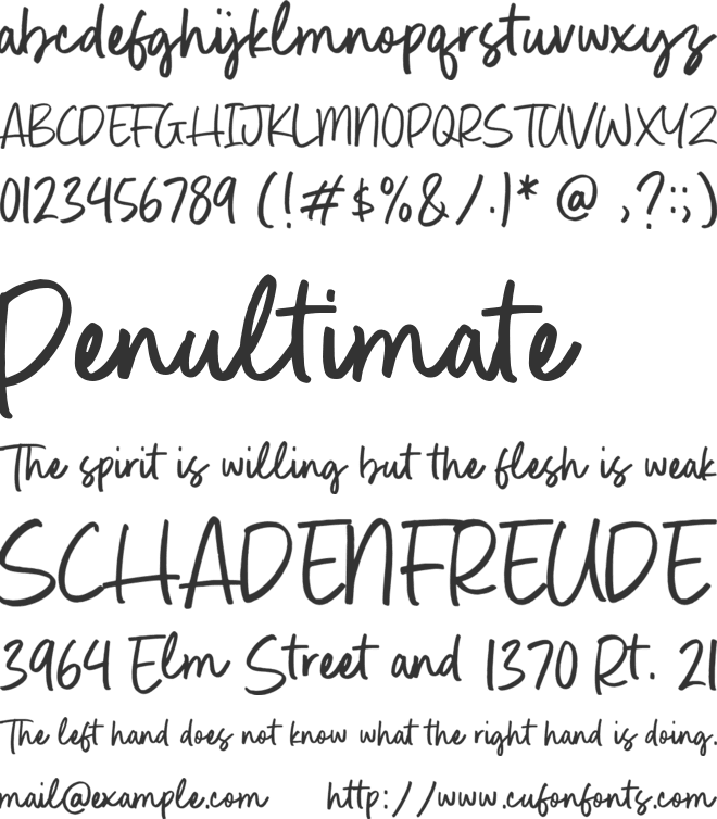 Qilua Vermont font preview