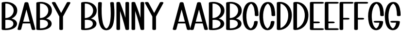Baby Bunny font