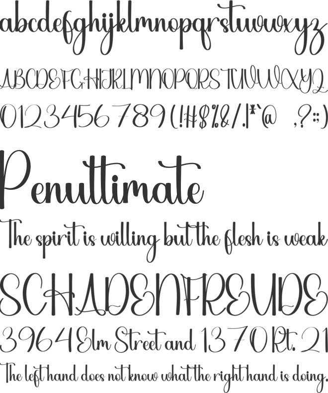 Pumpkin Beautiful font preview