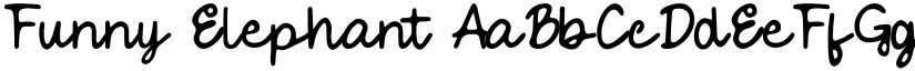 Funny Elephant font