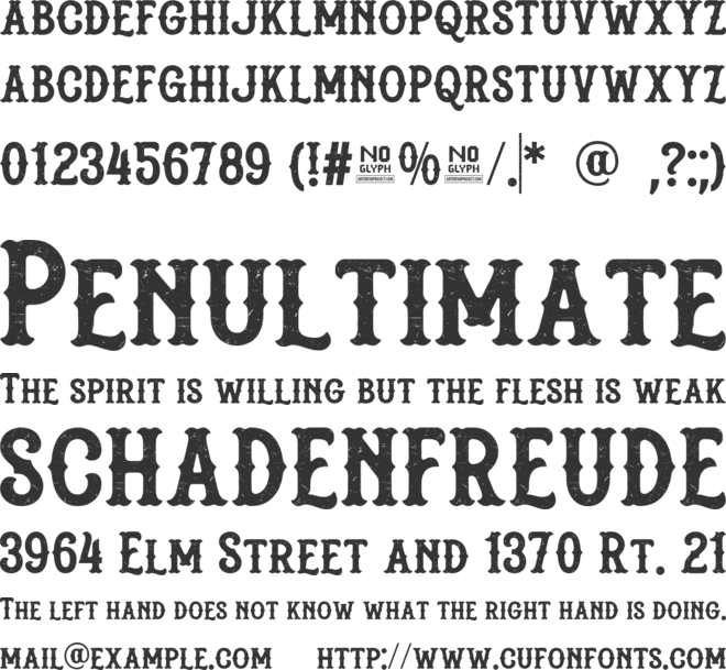 Gashroad font preview