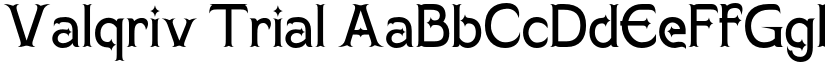 Valqriv Trial font