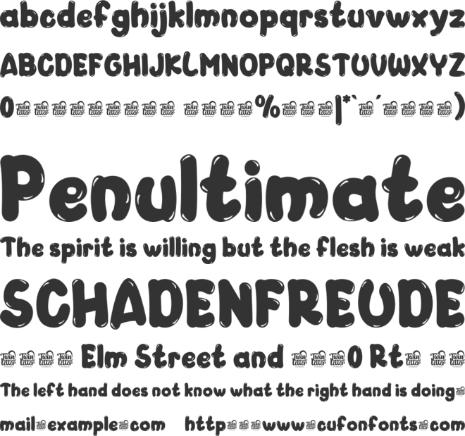 Yomogi Trial font preview