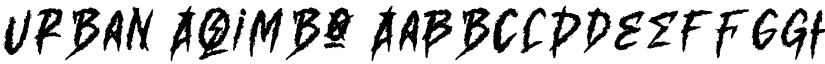 Urban Aqimbo font