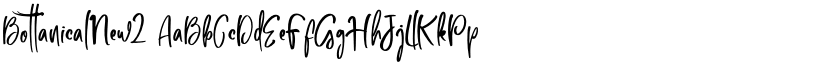 BottanicalNew1 font