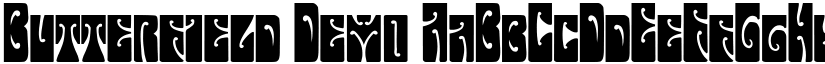 Butterfield Demo font