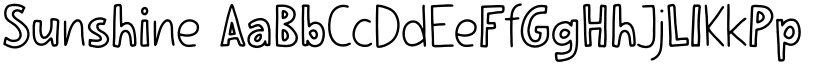 Sunshine font