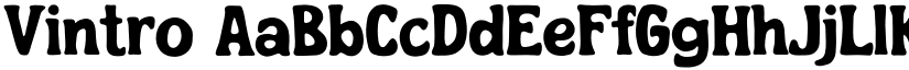 Vintro font