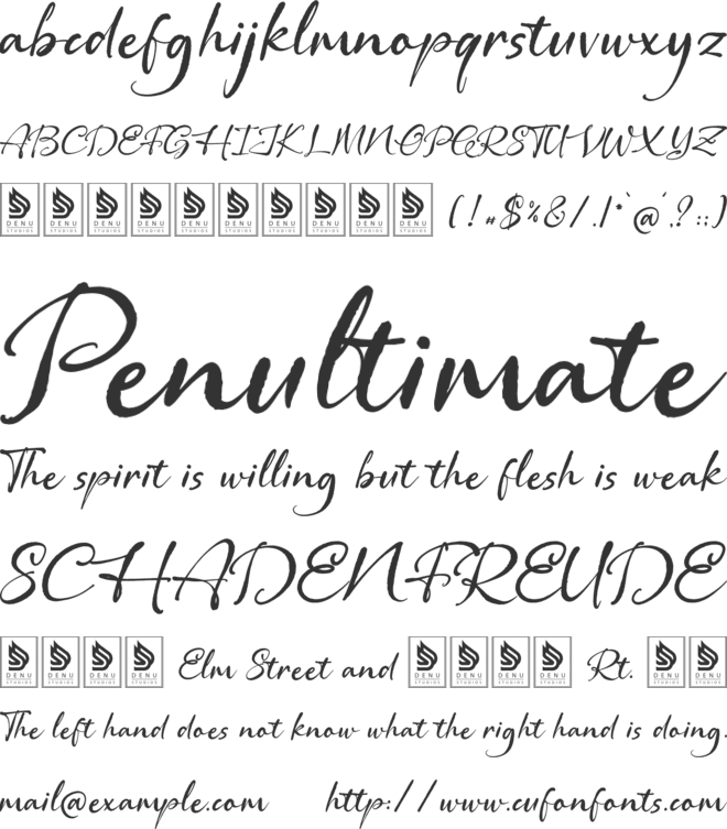 Memories Semesta font preview