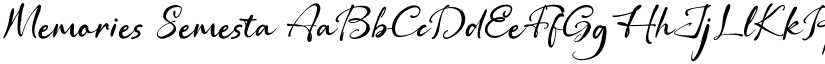 Memories Semesta font