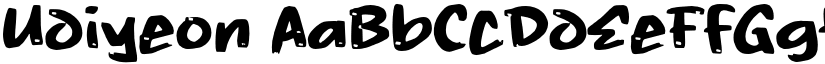 Udiyeon font