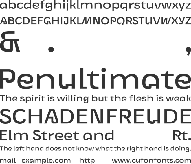 UT Goinera Trial font preview