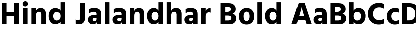 Hind Jalandhar Bold font