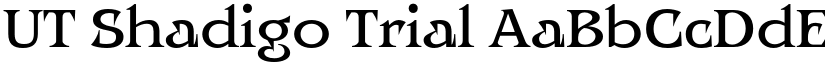 UT Shadigo Trial font