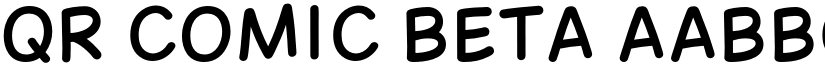 QR Comic Beta font