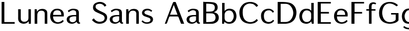 Lunea Sans font
