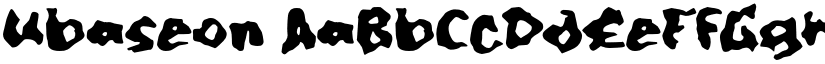 Ubaseon font