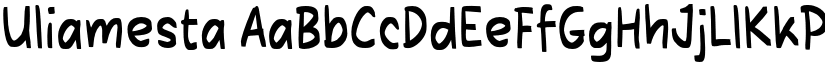 Uliamesta font