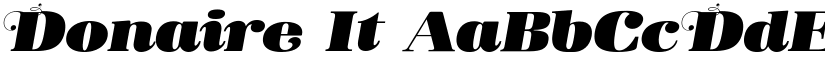 Donaire It font