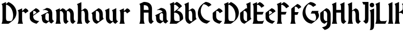 Dreamhour font