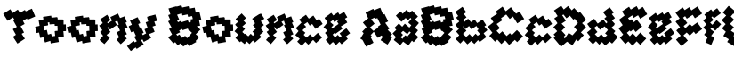 Toony Bounce font