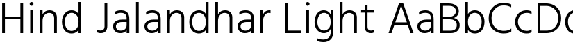 Hind Jalandhar Light font