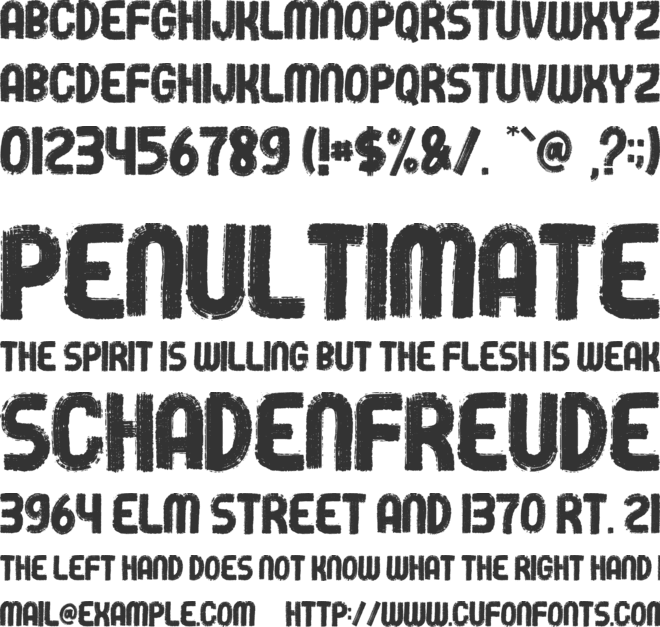 Bruggman font preview