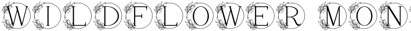 Wildflower Monogram font