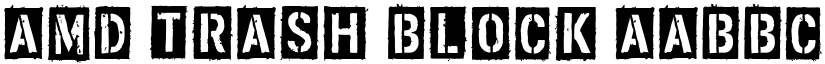 AMD Trash Block font download