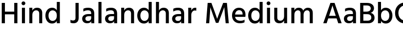 Hind Jalandhar Medium font