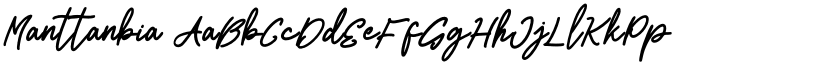 Manttanbia font