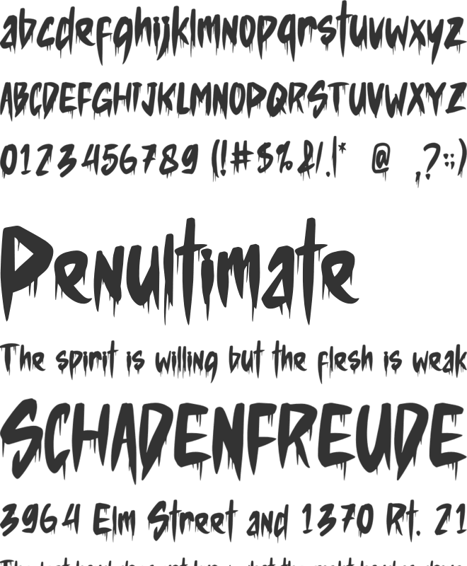 HOMEMAM font preview