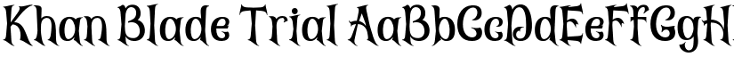 Khan Blade Trial font