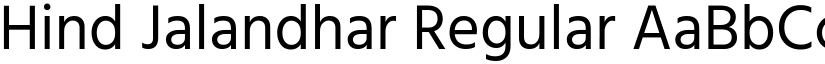 Hind Jalandhar Regular font
