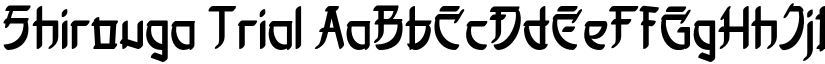 Shirouga Trial font