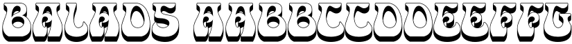 Balads font