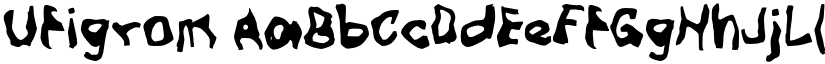 Ufigrom font