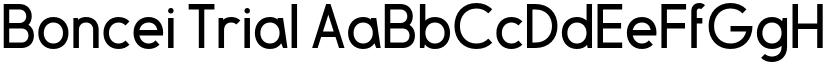 Boncei Trial font