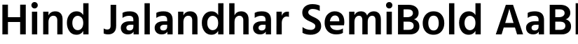 Hind Jalandhar SemiBold font