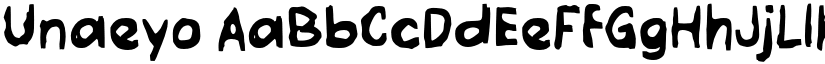 Unaeyo font