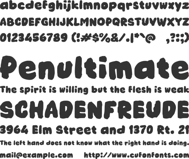 Ugosagu font preview