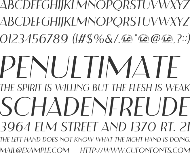 Luna Florea font preview