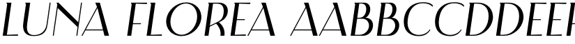 Luna Florea font