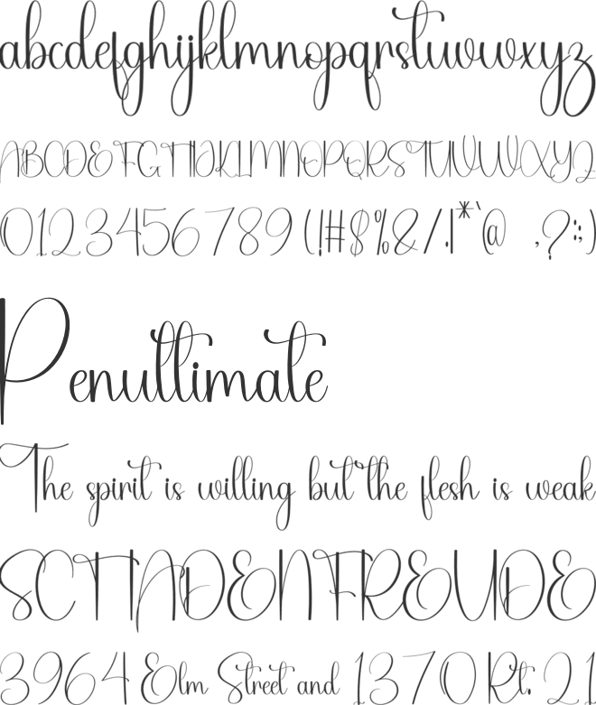 Santa  Beautiful font preview