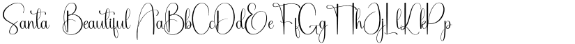 Santa  Beautiful font