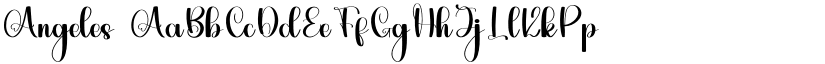 Angeles font