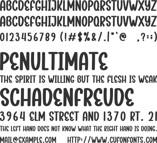 Night Christmas font preview