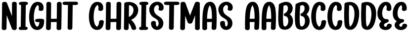 Night Christmas font